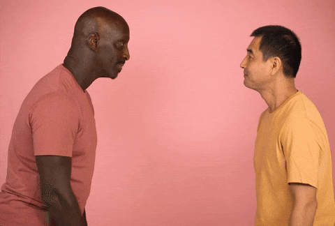 Two men are dapping up and the words, “FRIENDS FOR LIFE” are written at the bottom.