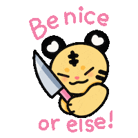 CutePeachCo kpop tiger seventeen knife Sticker