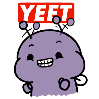 Fly Yes Sticker by Aminal Stickers
