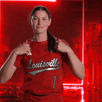 Softball Jersey Pop GIF by Louisville Cardinals