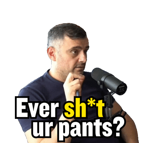 Scared You Know Sticker by GaryVee