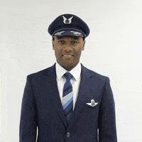 alaskaairlines yes thumbs up oh yeah captain GIF