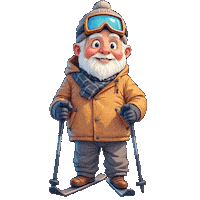Snowing Slope Sticker