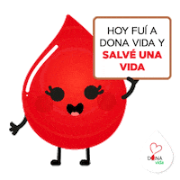 Blood Donacion De Sangre Sticker by Dona Vida
