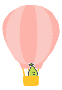 Floating Hot Air Balloon Sticker by Pear Deck