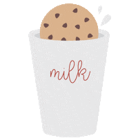 Milk And Cookies Christmas Sticker by Mikyla Creates