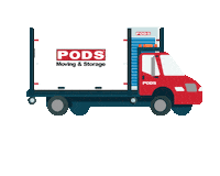 Podsofficial home truck moving new home Sticker