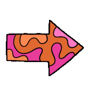 Look Here Vintage Sticker by Josie