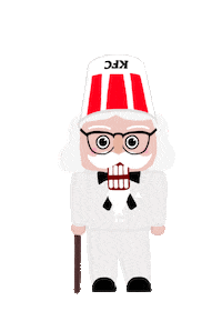 KFCLatinAmericaCaribbean eat navidad natal bite Sticker