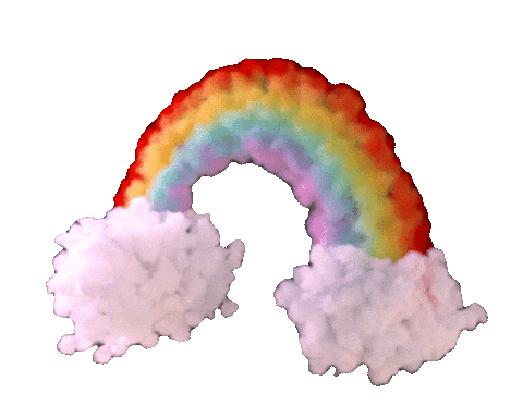 Rainbow Cloud Sticker by Daze Off
