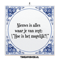 Humor Ongeloof Sticker by Tegelspreuken.nl