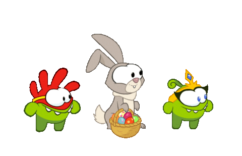 Bunny Easter Sticker by Om Nom