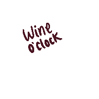 Wine O Clock Sticker