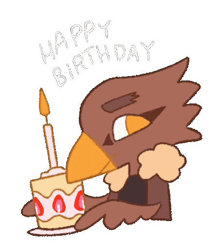 Happy Birthday Hawks Sticker by Zoé p. illustration