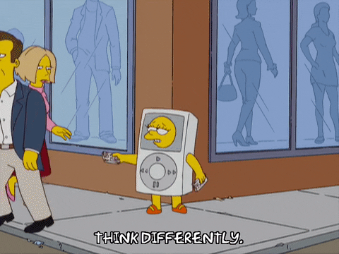 working lisa simpson GIF