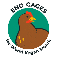 Vegan Chicken Sticker by The Humane League
