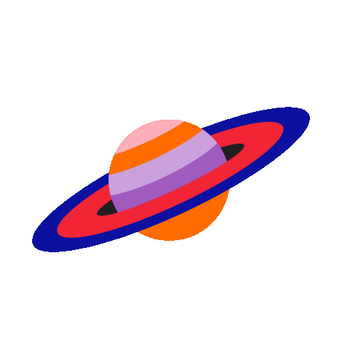 Space Planets Sticker by Erstwilder