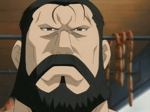 JeffMaister giphyupload handshake flexing full metal alchemist brotherhood GIF