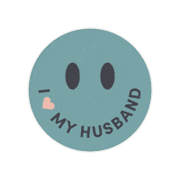 Smiley Face Husband Sticker by Marriage365