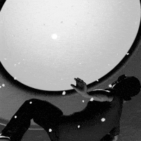 alien black and white GIF by POST MAN