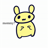 FlooBunny please mommy cute bunny floobunny GIF