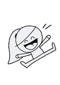 Happy Girl Sticker