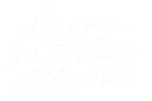 thecraftgal birthday happy birthday calligraphy happy bday Sticker