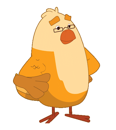 Yellow Bird Sticker by Dumela