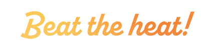 Beat The Heat Sticker by Baltimore County