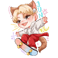 Jun 준 Sticker