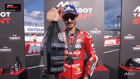 Cheers Win GIF by MotoGP™