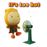 Burning Up Summer Time Sticker by Gumazing