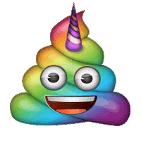 emojitheiconicbrand rainbow pride emoji poop Sticker