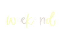 Youdiful weekend letter handlettering wochenende Sticker