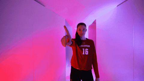 Wisconsin Volleyball GIF by Wisconsin Badgers