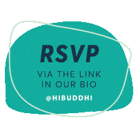 hibuddhi cancer link in bio rsvp cancer survivor Sticker