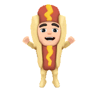 Hot Dog Dancing Sticker by Futureplay Games