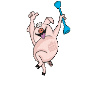 ElSquidRoe party pig squid cabo Sticker