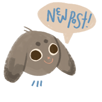 kwibuki new post newpost bunny rabbit Sticker