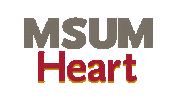 Heart Love Sticker by Minnesota State University Moorhead