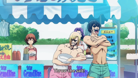 grand blue salt GIF