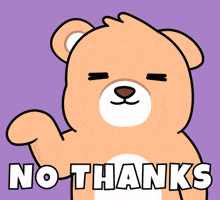 No Thank You Eww GIF by BEARISH