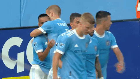 Major League Soccer Kiss GIF by NYCFC