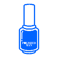 PolishedMan polish nail polish polished nail polish bottle Sticker