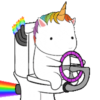 Rainbow Farting Sticker by Chubbiverse