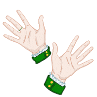 Hands Patrick Sticker by Stickerpacks.design