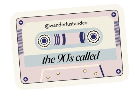 90S Nineties Sticker by Wanderlustandco