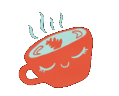 Coffee Orange Sticker