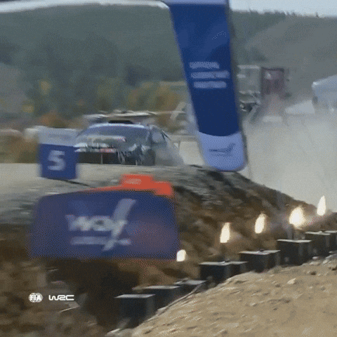 Jump GIF by FIA World Rally Championship