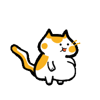 Drink Water Cat Sticker by Poku Meow